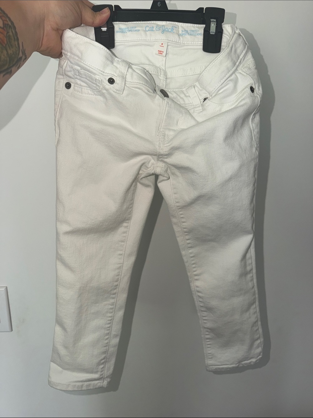 Cat & Jack White Kids Skinny Jeans
